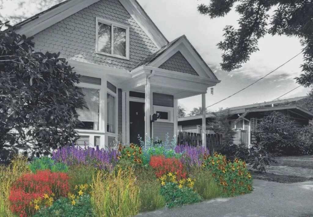 Resource Central's Colorado Oasis flower garden -- a Colorado garden in a box