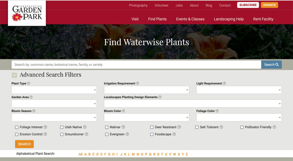 Want to learn about waterwise plants in Colorado? Take inspiration from Utah's "Find Waterwise Plants" search tool.